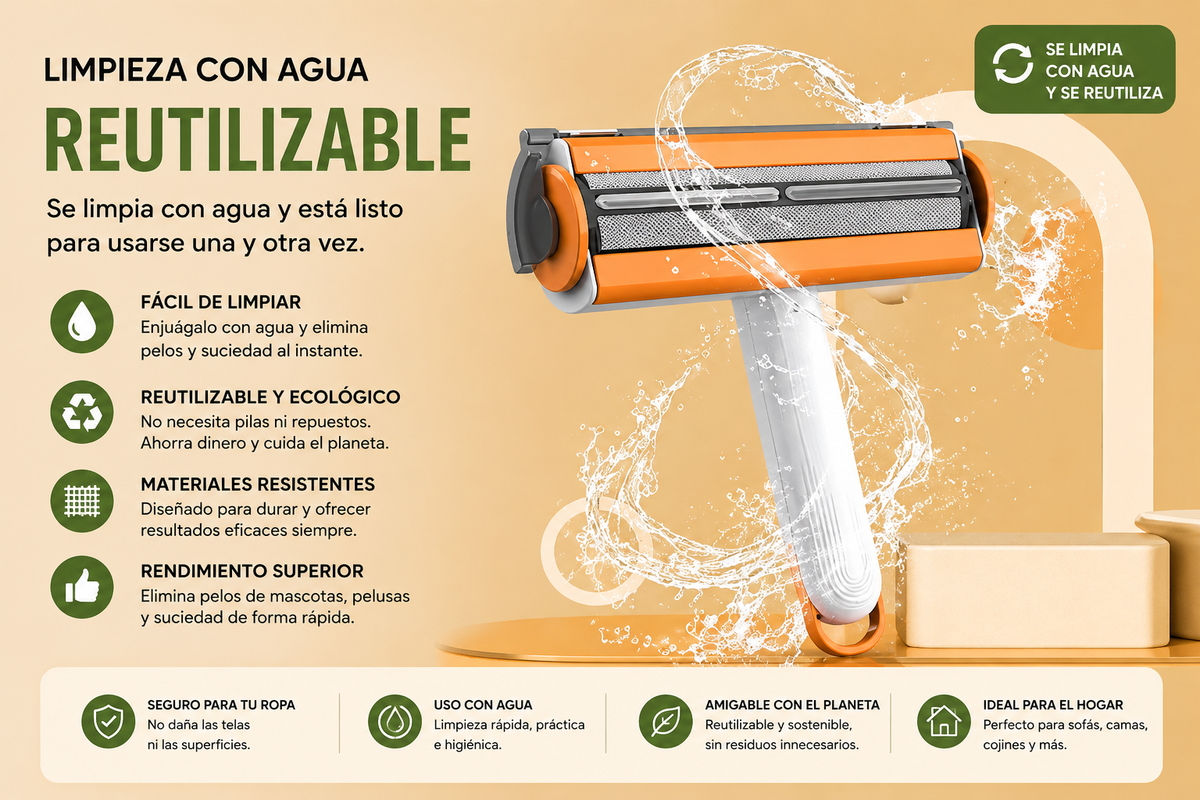 Pelmiva FurClean - Pack 2 Quitapelos Reutilizables