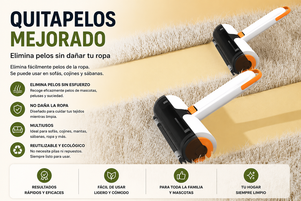 Pelmiva FurClean - Pack 2 Quitapelos Reutilizables